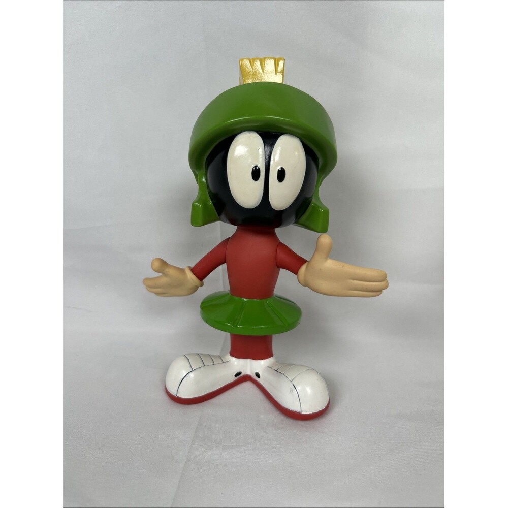Vintage 1996 Rare Martian The Martian Figure Six Flags Flesh Gloved Movable 8”
